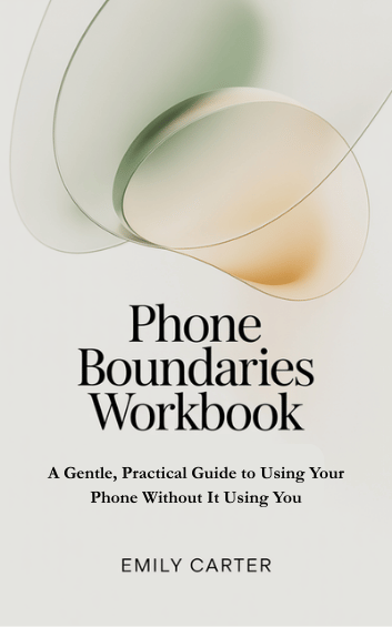 Cover of Phone Boundaries Workbook by Emily Carter